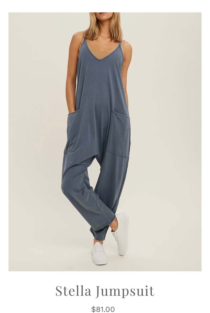Wishlist Stella Jumpsuit in Slate Blue